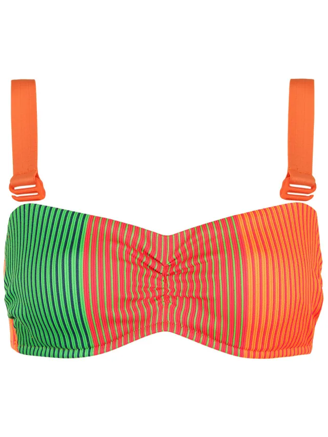 Lisca Malawi bandeau bikinitop oranje