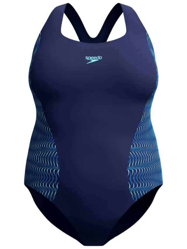 Speedo Plus Size EnduraFlex sportbadpak Medalist - donkerblauw