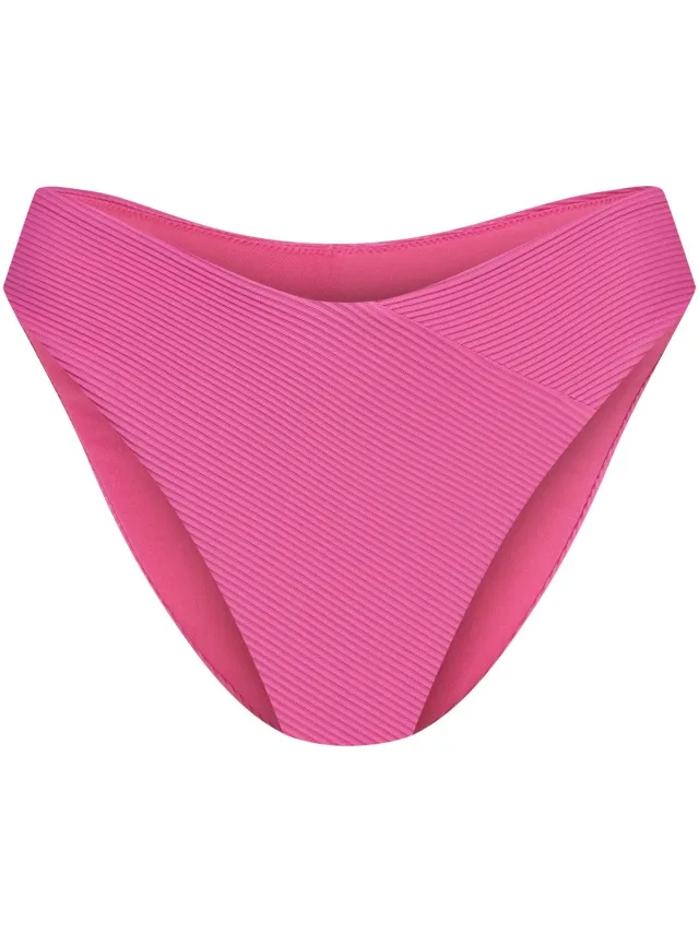ESOTIQ Agleen - Bikinibroekje - Intens roze - Geribde stof