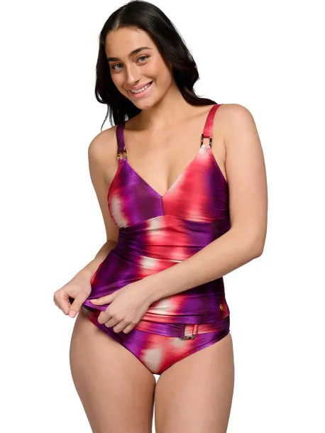 Ten Cate tankini top v-neck padded tankini dames Bordeaux