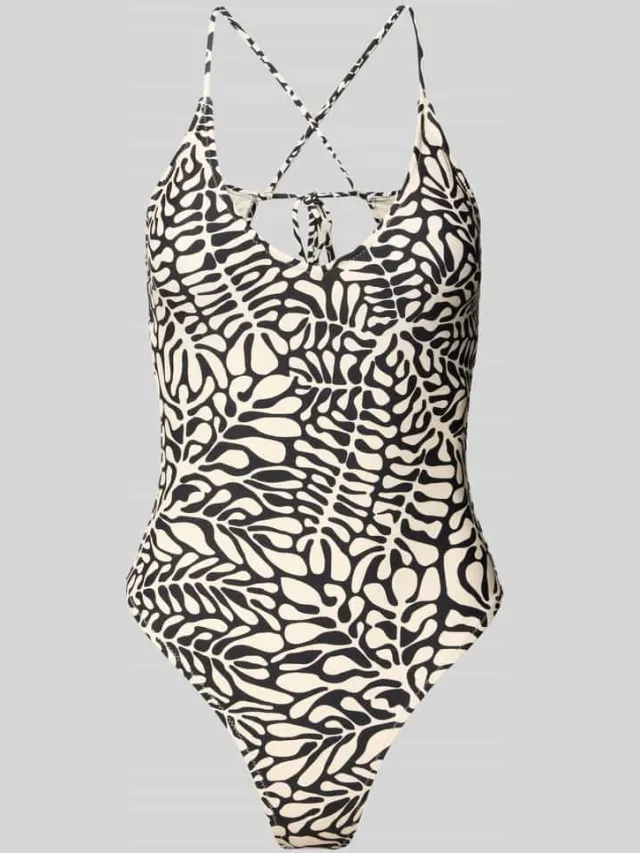 Barts Badpak met afgeronde V-hals, model 'NASSA' Offwhite