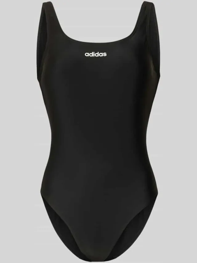 Adidas Badpak met labelprint zwart, foto 2