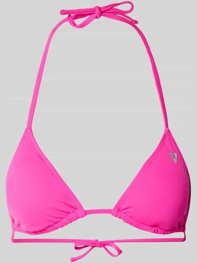 Guess Bikinitop met strass-steentjes model 'Violet' Felroze