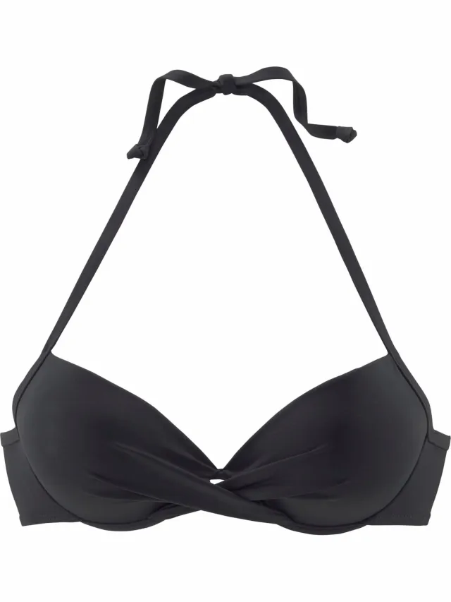 Bikinibovenstukje zwart