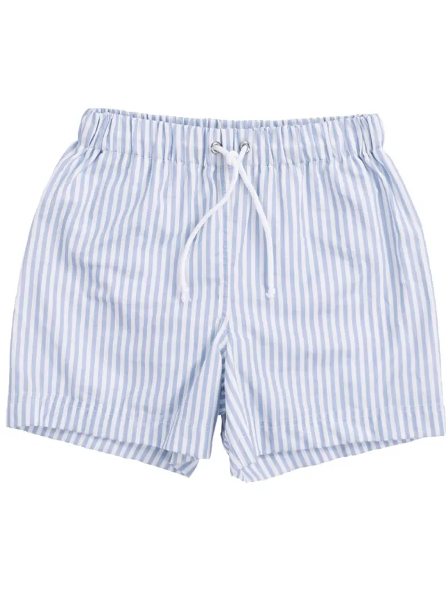 Swim Essentials Zwembroek - Blauw/Wit - Blue Stripes - 98/104