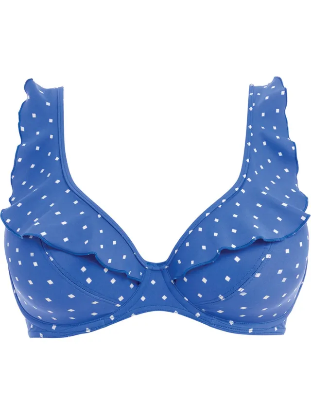 Freya Jewel Cove High Apex Bikinitop Azure Blauw