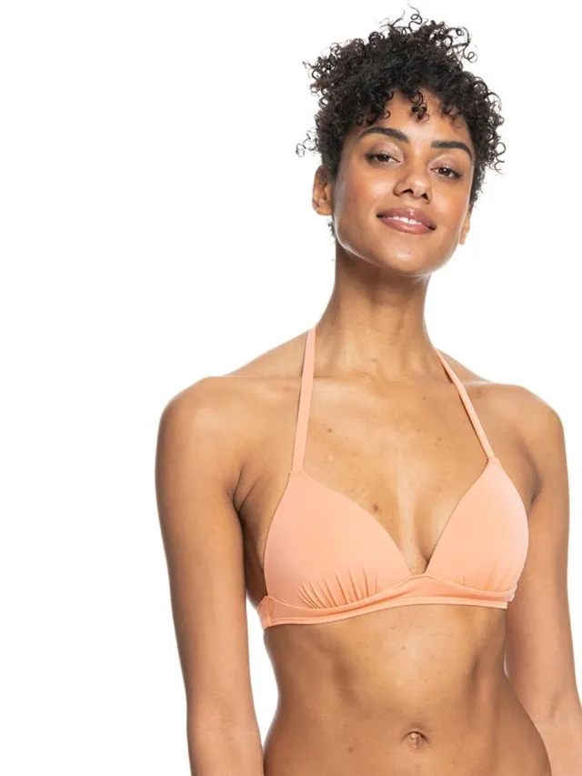 Roxy Sd Beach Classics Mod Mold Tri Bikinitop Oranje L Vrouw Papaya Punch
