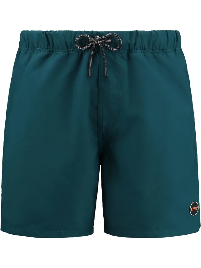 Shiwi Maat L Swimshort recycled mike solid micro peach - blauw
