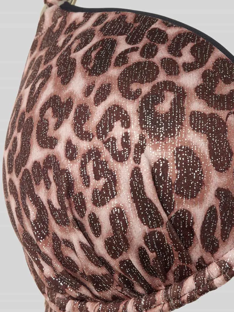 Joop! Bikini-top in alloverlook model 'Leopard Beach' zwart, foto 3