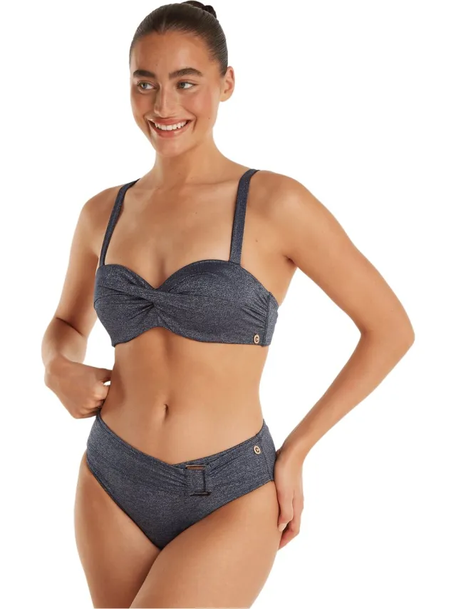 Ten Cate twisted bikini top royal blue voor Dames | Maat 38D (75D)