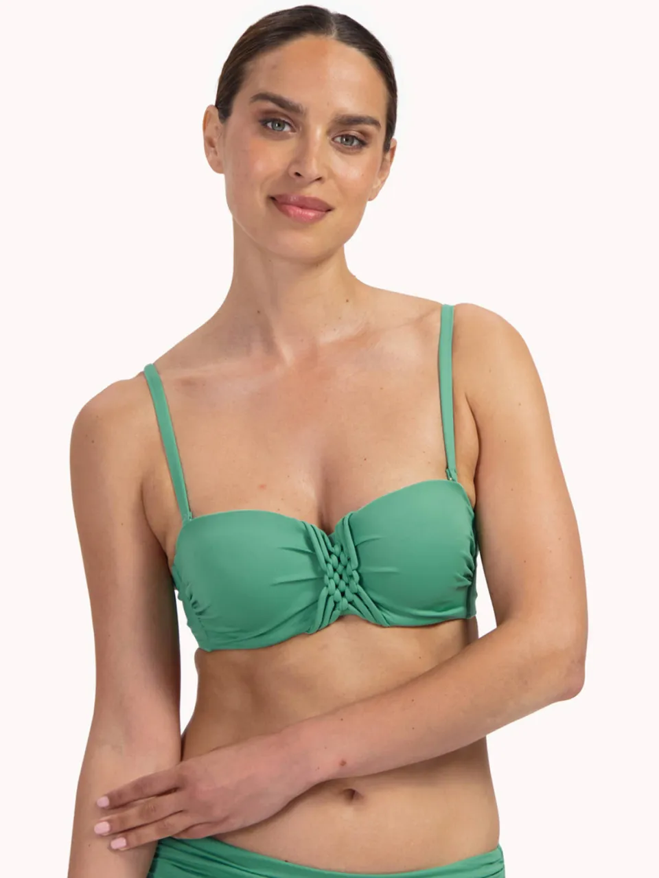 Cyell Green Oasis strapless bandeau bikinitop groen, foto 5