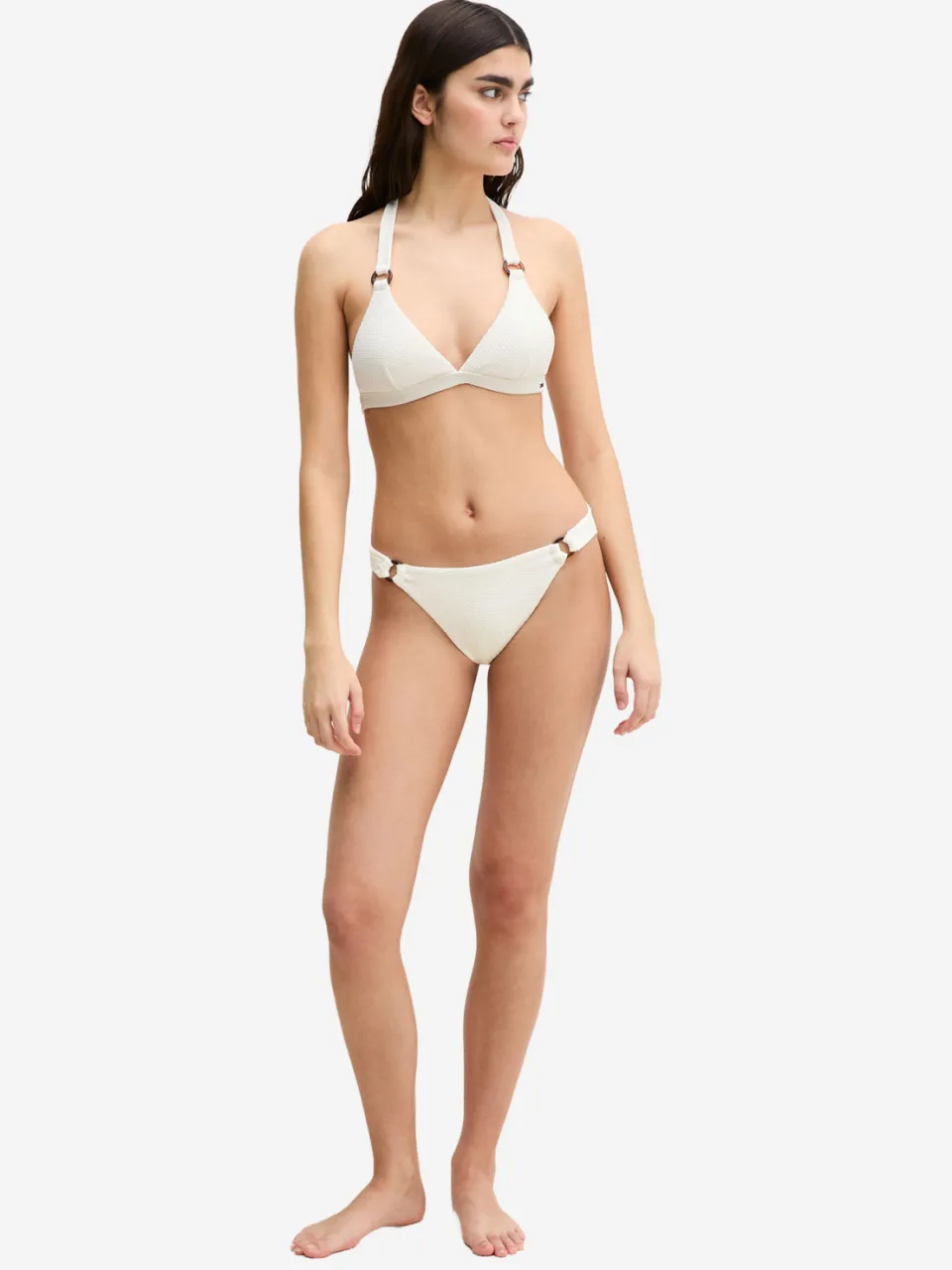 Marc O'Polo Vrouwen Bikini broekjes Firecracker Floral Gebroken wit