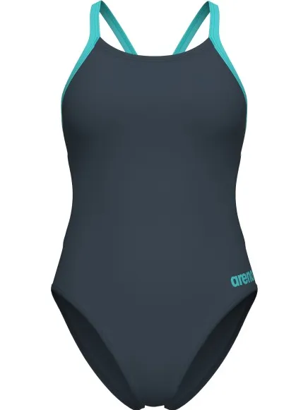 Arena Team Swimsuit Challenge Solid badpak donkerblauw