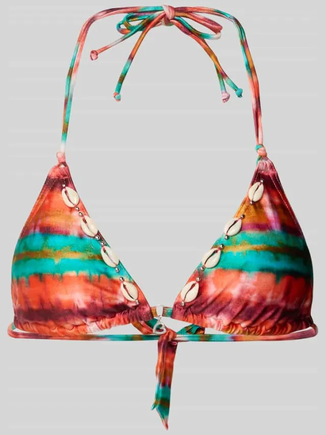 banana moon Bovendeel van bikini met siergarnering Model 'Yero Solaya' oranje, foto 2