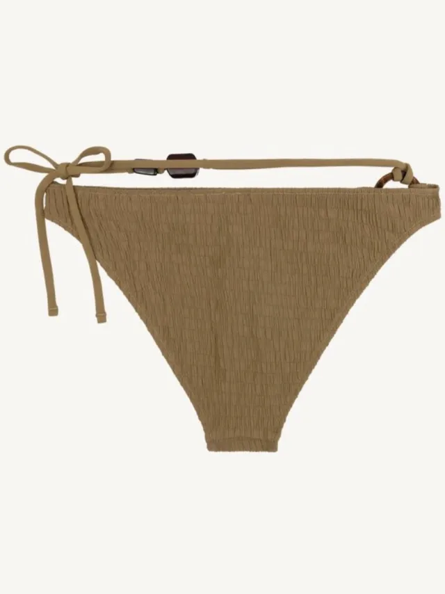 Love Stories Coral Bikini Broekje Bronze – Luxe Mid-Waist Bikini Slip met Verfijnde Details