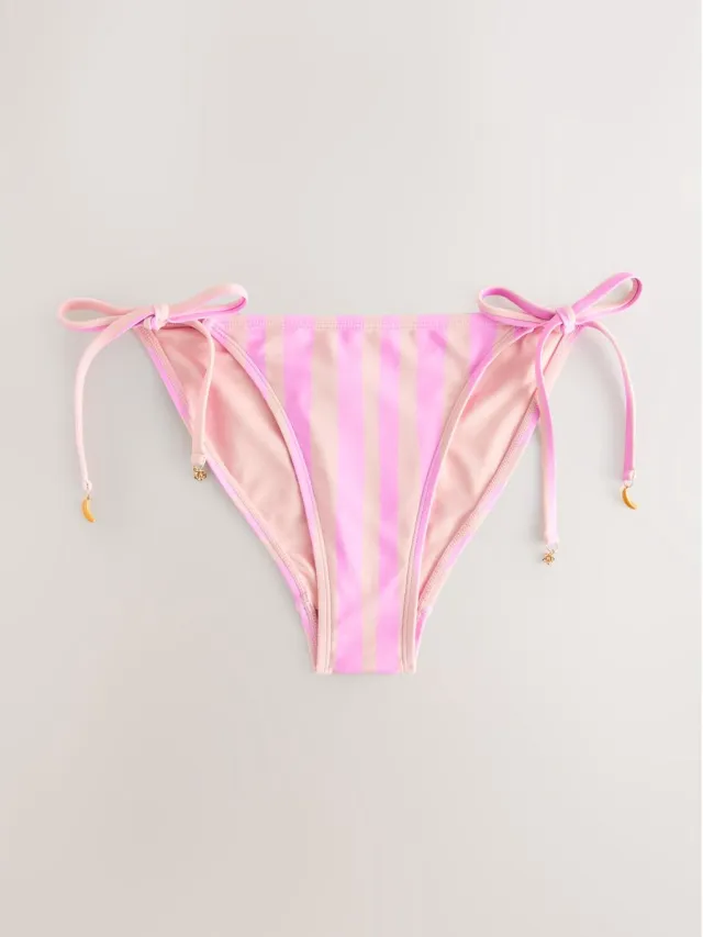 Next Dames - Bikinislip met strik opzij - Roze