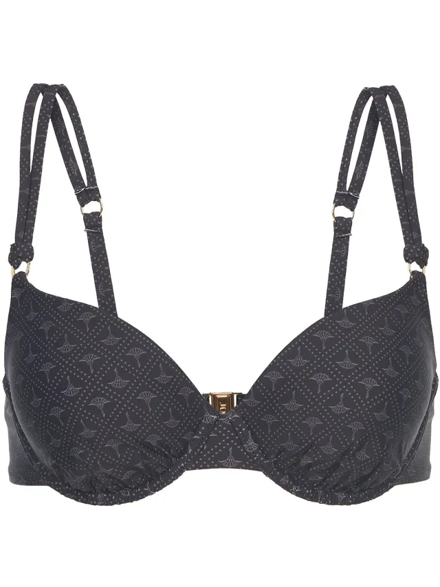 Joop! Bügel-Bikini-Top Diamond Cornflower zwart
