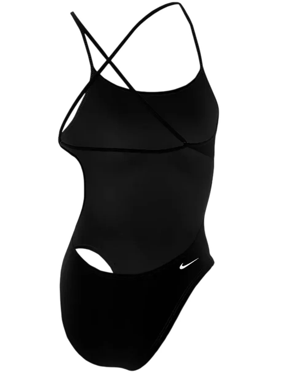 Nike Slanke eendelige badpak voor dames (Zwart), foto 2