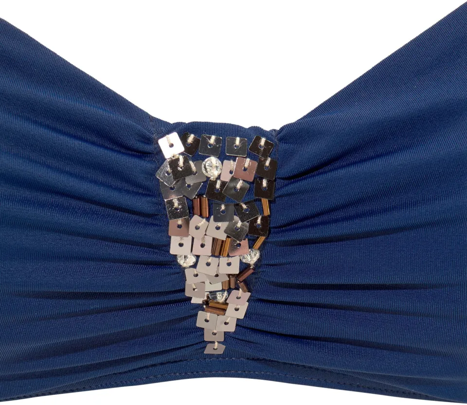 beugelbikini marineblauw, foto 2