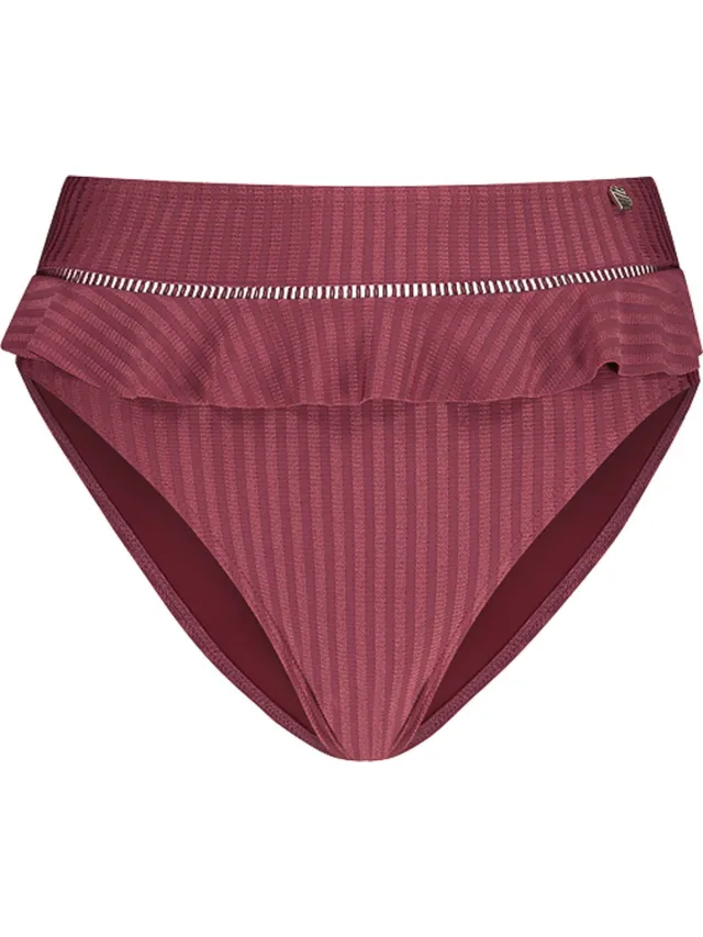 Beachlife Dark Rose highwaist bikinibroekje - dames Paars