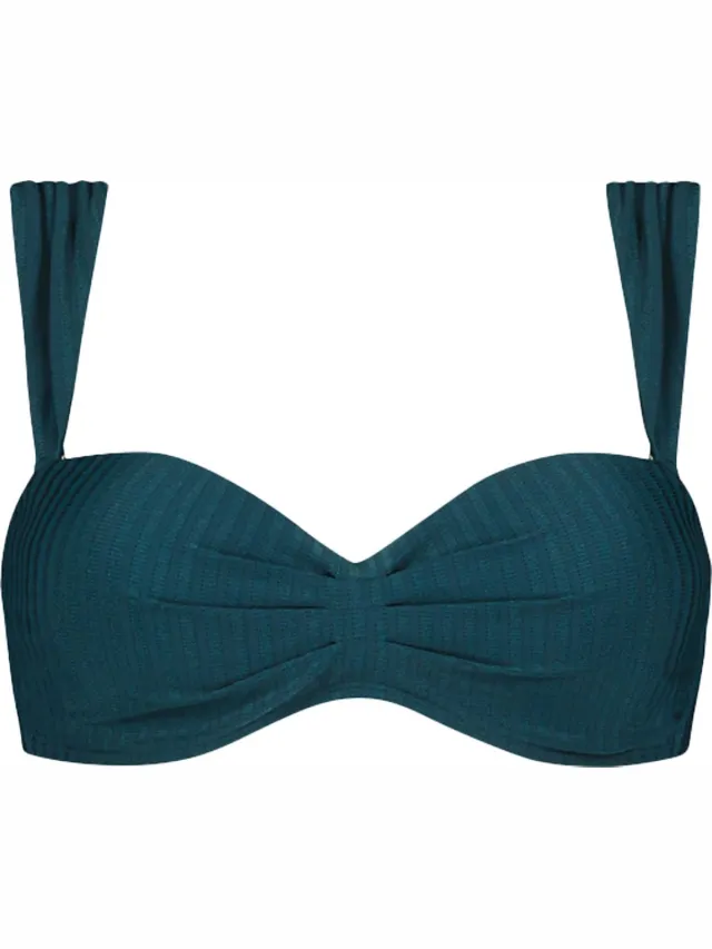 Beachlife bikini top in de kleur groen.