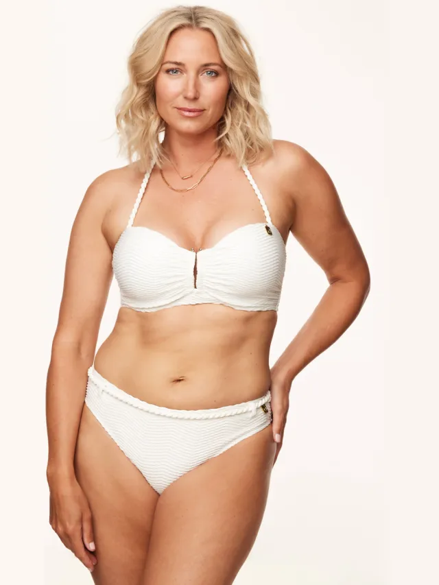 Annadiva Swim bikinibroekje Tide Line gebroken wit Ecru