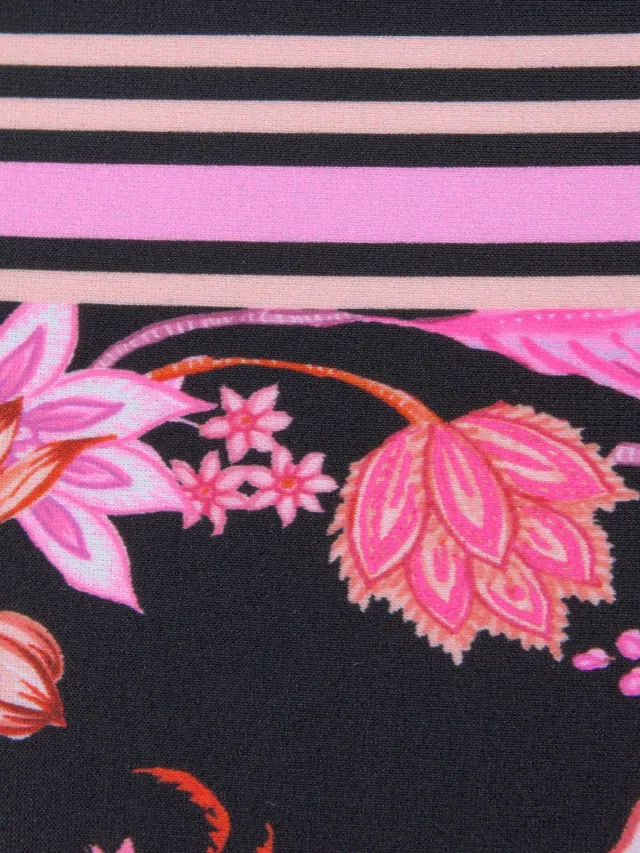 Bikinibroekje zwart/pink