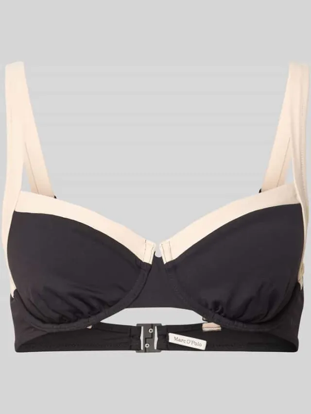 Marc O'Polo Bikinitop met beugels Zwart