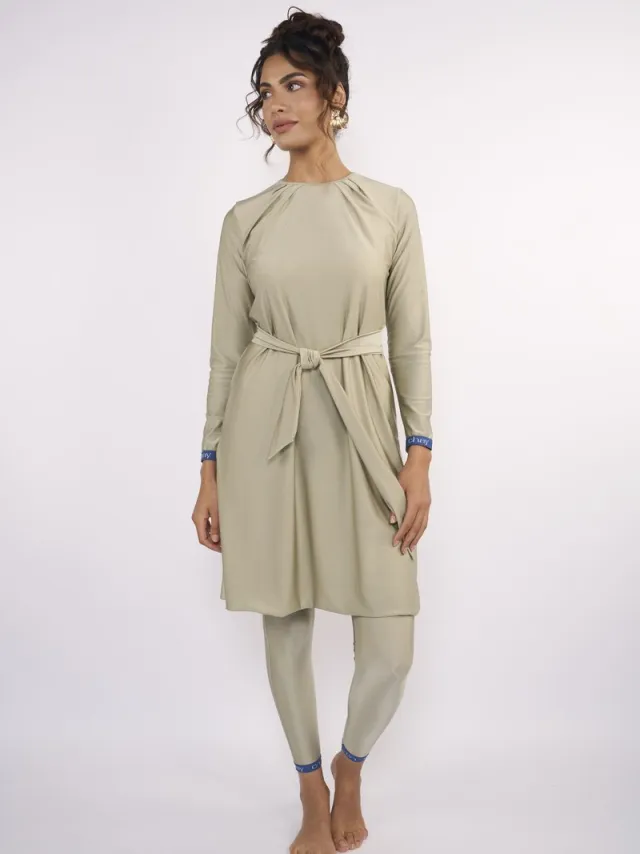 Chay Nis Elegance Set Champagne Maat S Burkini - Boerkini - Bescheiden - Zwemkleding- Sportkleding - Badpak - Badkleding - Zwemset - 2 delige