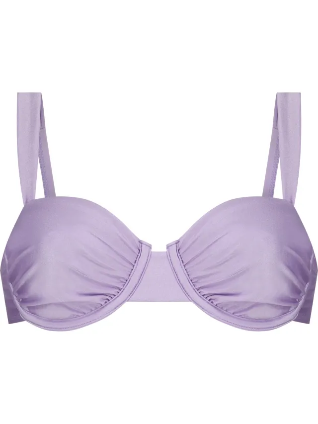 Hunkemöller Dames Badmode Niet-voorgevormde beugel bikinitop Aruba - Paars