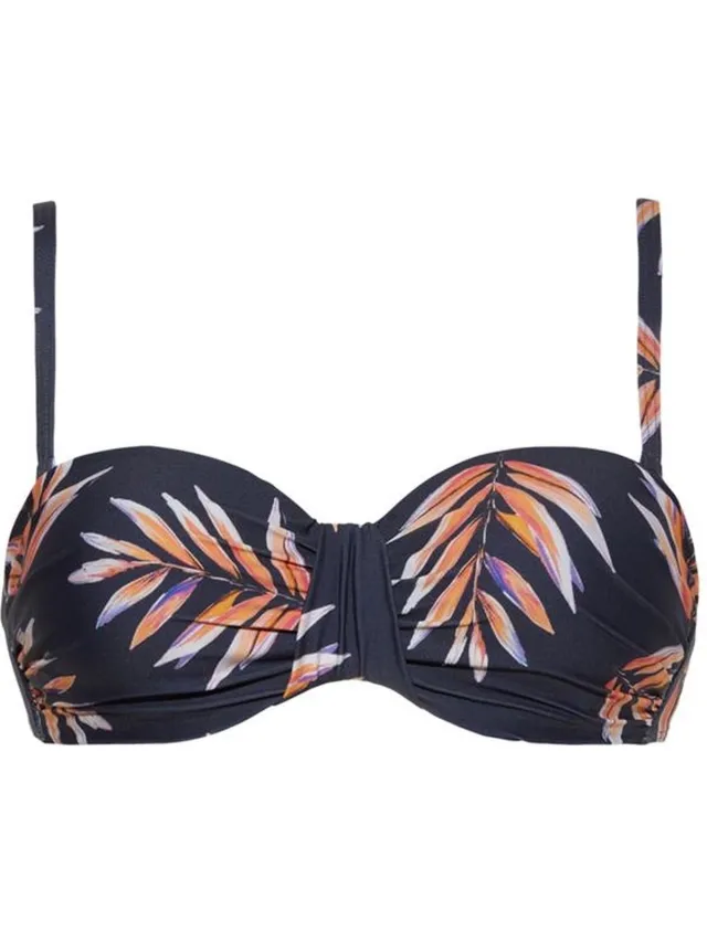 Cyell Bikinitop - Palm Nights Blauw, Oranje