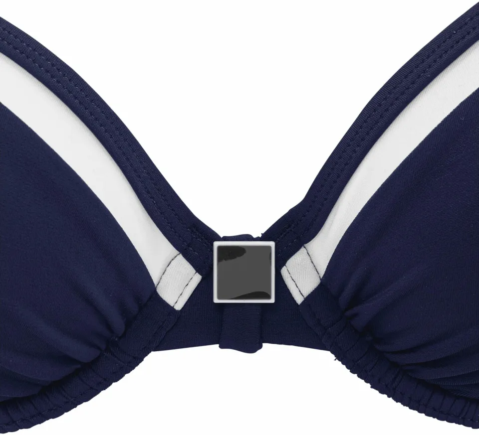 Beugelbikini marineblauw, foto 2