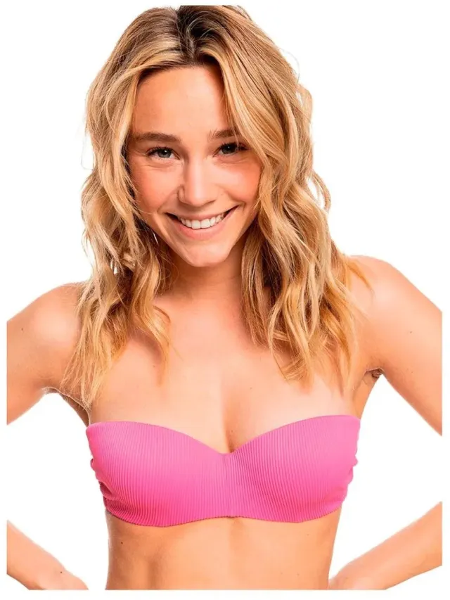 Roxy Erjx304695 Love Bikinitop Roze XL Vrouw Pink Guava