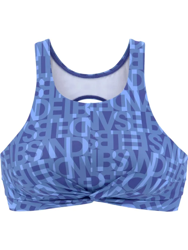 bikini-crop-top blauw, foto 2