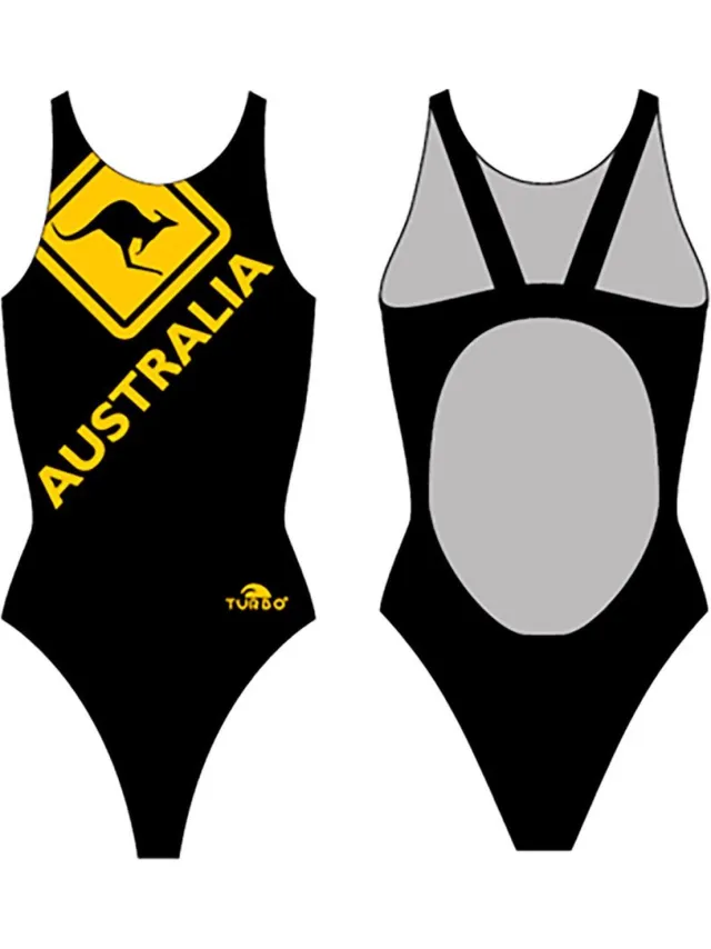 Turbo Australia Kangaroo Signal Pro Resist Zwemkleding Zwart XL Vrouw Black / Yellow