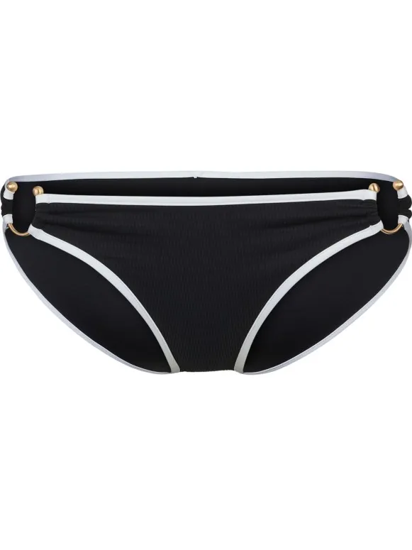 Seafolly Women's Beach Bound Ring Side Hipster Pant - Bikinibroekje, zwart