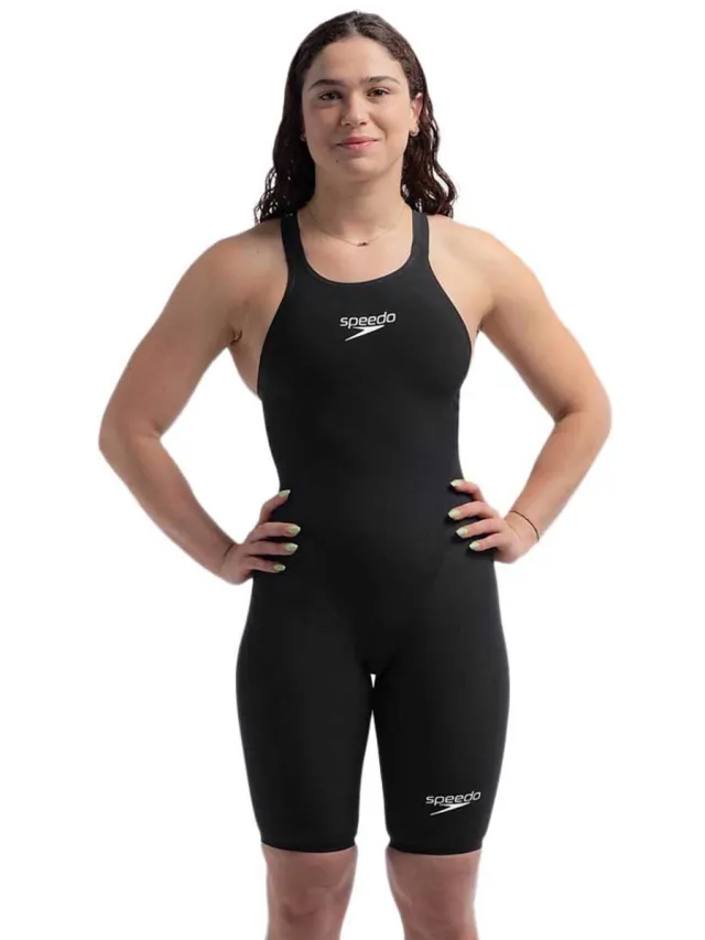 Speedo Fastskin Lzr Pure Valor 2.0 Gesloten Rug Wedstrijdbadpak Zwart UK 24 Vrouw Black