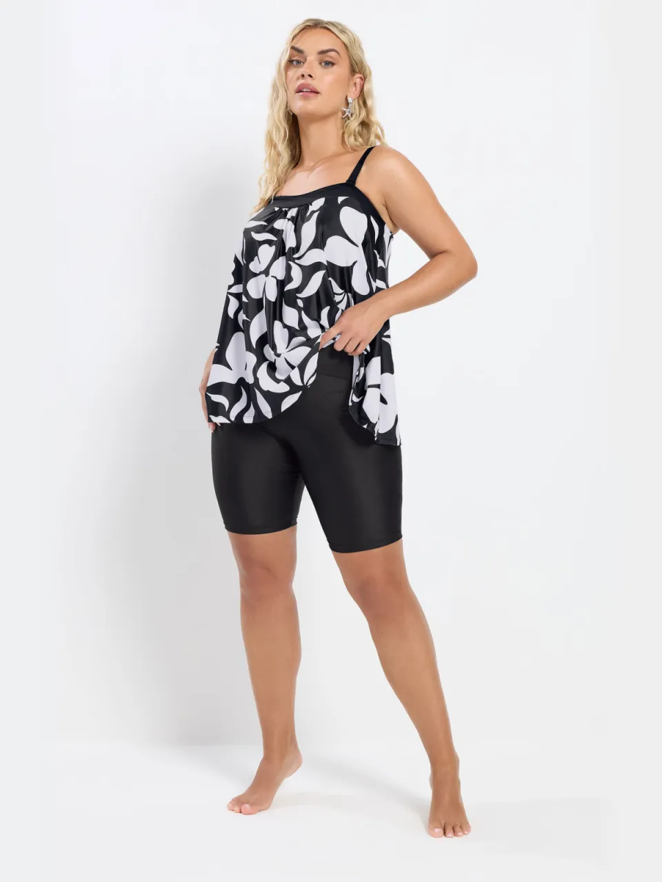 Yours Zwemshort Met Hoge Taille In Zwart-68 Black