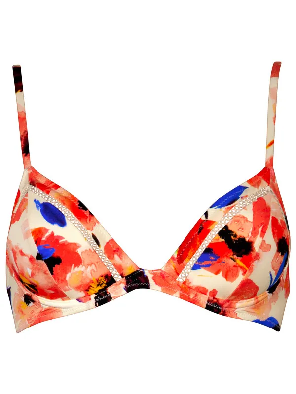WATERCULT Women's Bloom Sentiment Bikini Top 7501 - Bikinitop - Cup: D, meerkleurig