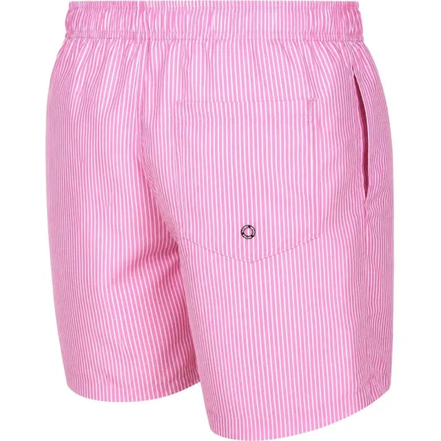 Suitable Pin Stripe zwemshorts fuchsia Roze