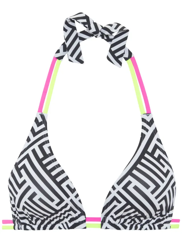triangelbikinitop zwart wit, foto 2