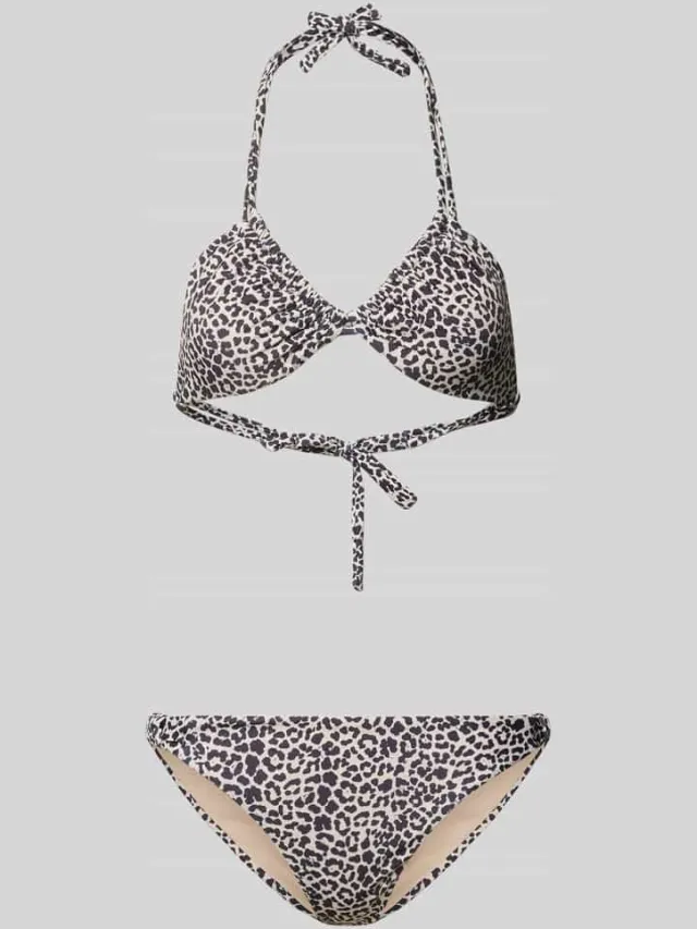 Shiwi Bikini-set in all-over look model 'BIBI' Beige