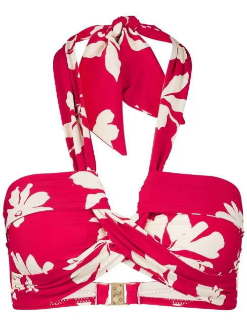 Seafolly Mayflower Halter Bandeau - Bikinitop, roze