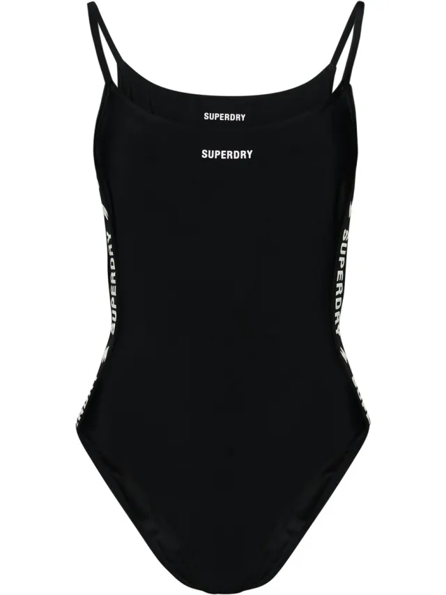 Superdry Essential badpak met tape - Dames - Badpakken black