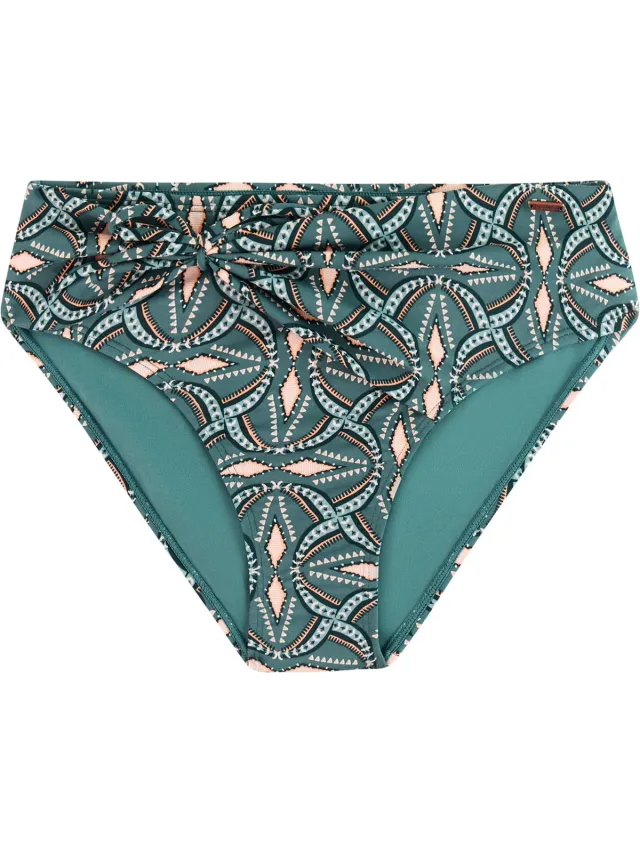 Protest MIXWraps - Bikini broekje Dames - Normale pasvorm - Normale pasvorm - Hoge taille - Volledige dekking - Groen Laurel Green