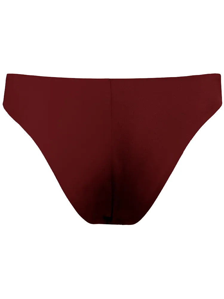 Anekdot dames vegan Bikinibroekje Skyline Slim Merlot donkerrood, foto 2