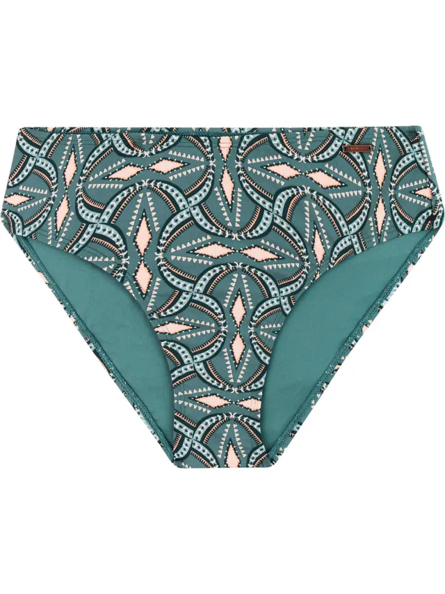 Protest MIXCelebes - Bikini broekje Dames - Hoge taille - Normale pasvorm - Hoge taille - Volledige dekking - Groen Laurel Green