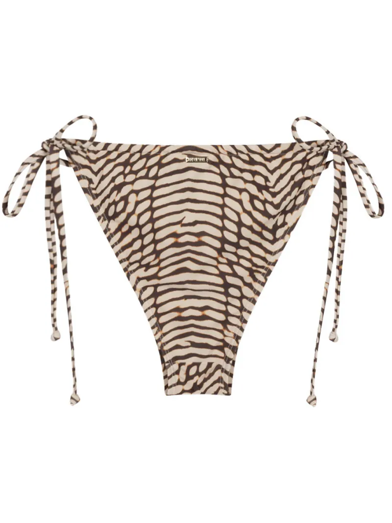 Refined Department brazilian strik bikinibroekje met dierenprint - bruin, foto 5