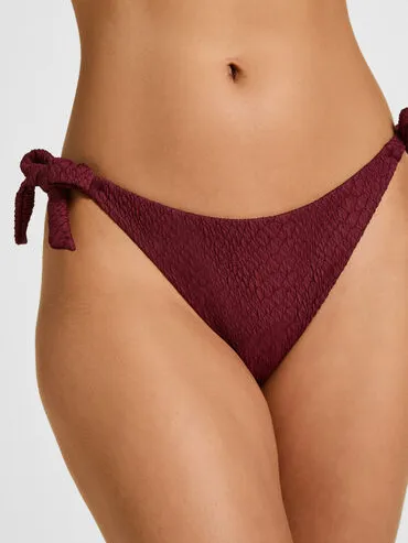 Hunkemöller Hoog Uitgesneden Bikinibroekje Aruba Paars