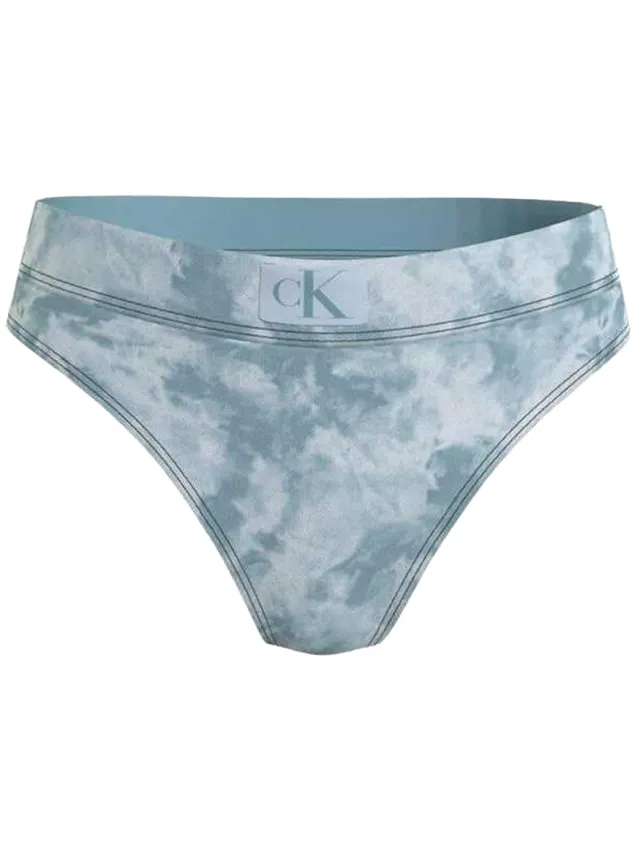 Calvin Klein Dames/Dames Tie Dye Logo Bikinibroekje (Blauw), foto 2